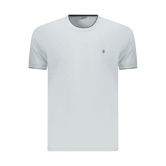 T-Shirt by Coveri Moving for men in cotton blue features an on trend silhouette, perfectly showcasing a on trend and crew neckline for an elevated aesthetic.