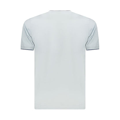 T-Shirt by Coveri Moving for men in cotton blue features an on trend silhouette, perfectly showcasing a on trend and for an elevated aesthetic.