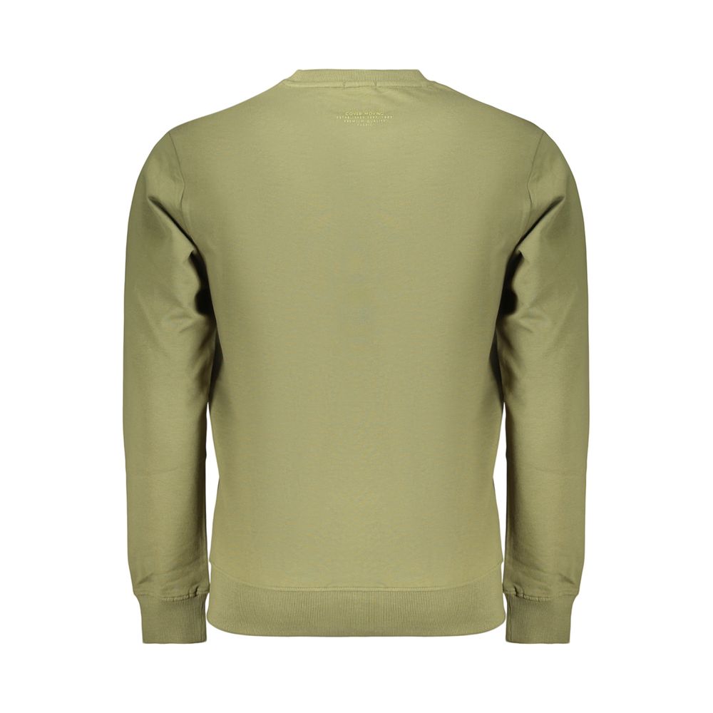 Sweatshirt by Coveri Moving for men in cotton green features an exquisite silhouette, showcasing and crew neckline details for a exquisite look.