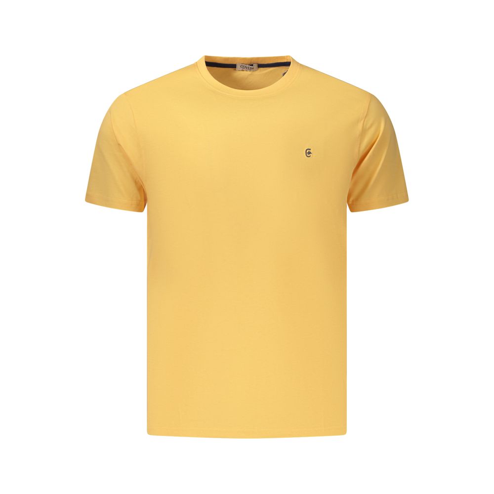 T-Shirt by Coveri Moving for men in cotton orange showcases a unassuming silhouette, artfully detailed with a refined crew neckline and unassuming for a sophisticated, contemporary look.