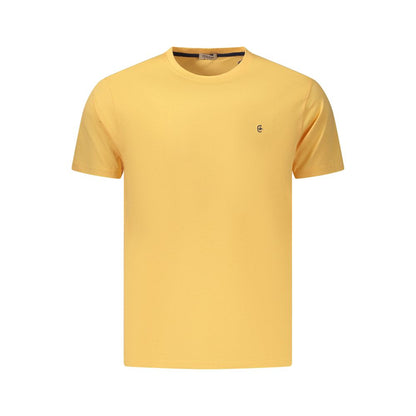 T-Shirt by Coveri Moving for men in cotton orange showcases a unassuming silhouette, artfully detailed with a refined crew neckline and unassuming for a sophisticated, contemporary look.