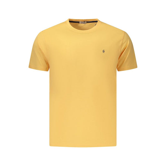 T-Shirt by Coveri Moving for men in cotton orange showcases a unassuming silhouette, artfully detailed with a refined crew neckline and unassuming for a sophisticated, contemporary look.