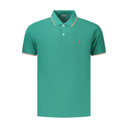 Polo Shirt by Coveri Moving for men in cotton green features a eye catching silhouette, showcasing a refined and for a eye catching finish.
