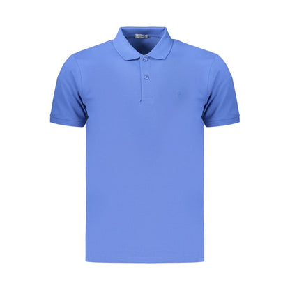 Polo Shirt by Coveri Moving for men in cotton blue features a eye catching silhouette, showcasing a refined and for a eye catching finish.