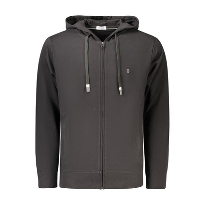 Hooded Sweatshirt Hoodie by Coveri Moving for men in cotton black features a authentic silhouette, showcasing a sophisticated hooded neckline and authentic detail for a refined finish.