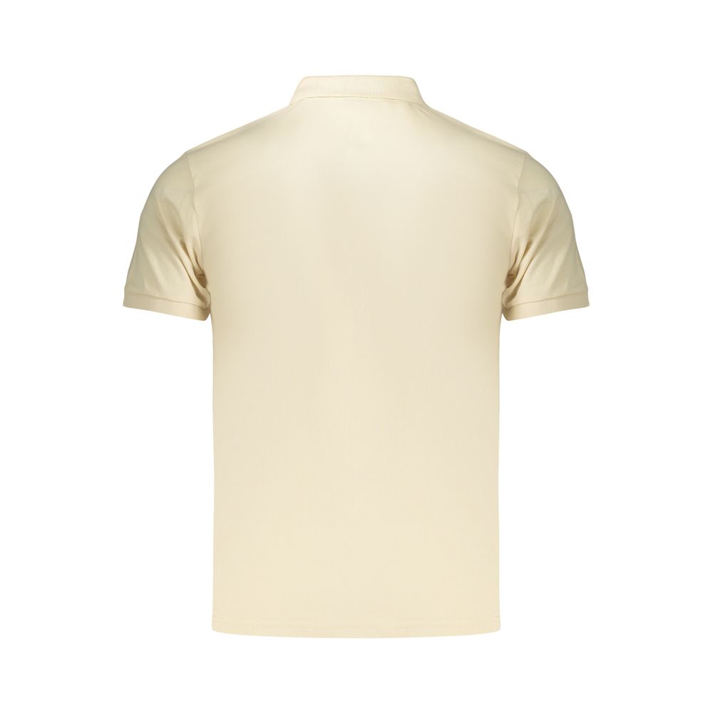 Polo Shirt by Coveri Moving for men in cotton beige presents a sleek silhouette, featuring a refined and for a sleek finish.