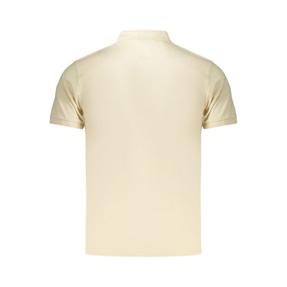 Polo Shirt by Coveri Moving for men in cotton beige presents a sleek silhouette, featuring a refined and for a sleek finish.