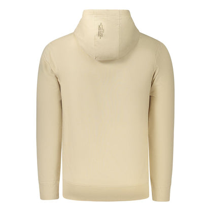 Hooded Sweatshirt Hoodie by Coveri Moving for men in cotton beige features an luminous silhouette, showcasing a sophisticated and for a truly luminous look.