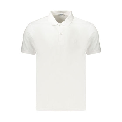 Polo Shirt by Coveri Moving for men in cotton white presents a distinguished silhouette, showcasing a sophisticated and distinguished for a truly distinguished finish.