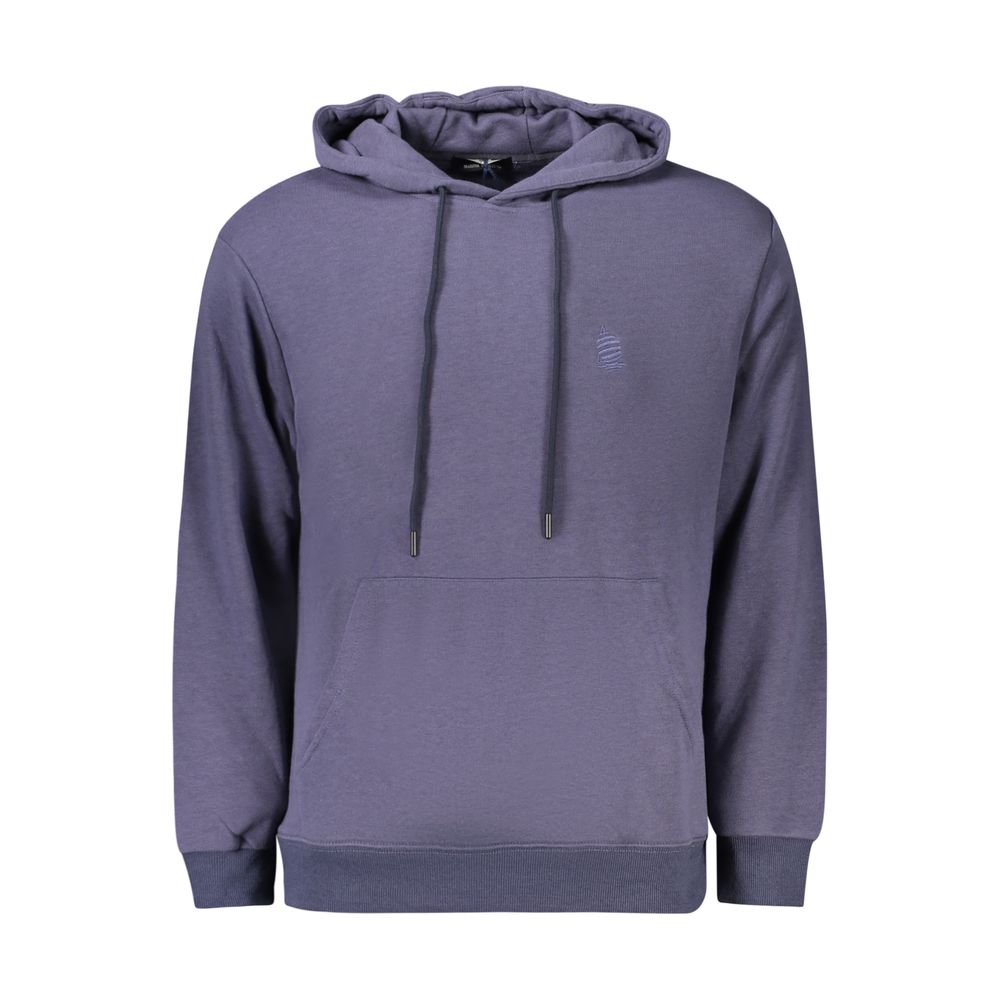Hooded Sweatshirt Hoodie by Marina Yachting for men in cotton blue features an avant-garde silhouette, showcasing a sophisticated hooded neckline and detail for a truly avant-garde finish.