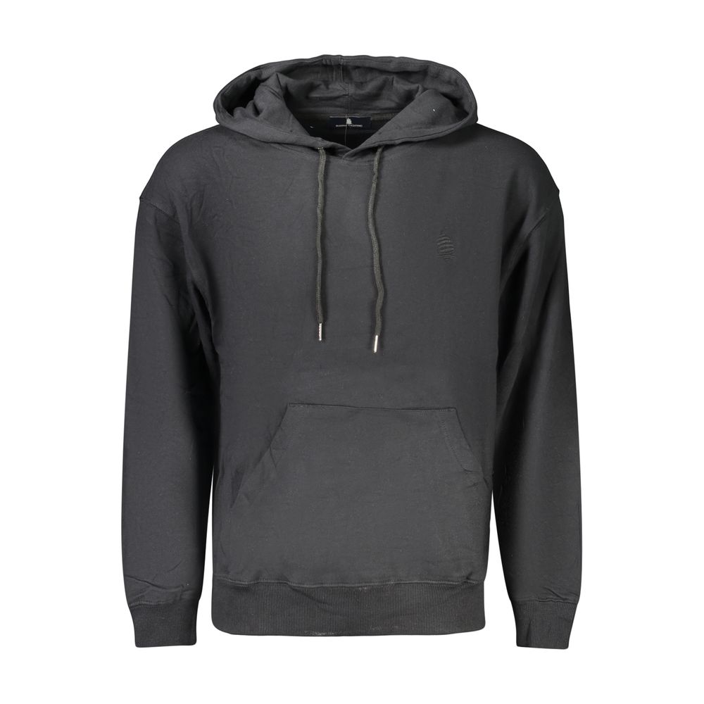 Hooded Sweatshirt Hoodie by Marina Yachting for men in cotton black features a slouchy chic silhouette, detailed with a slouchy chic and a signature hooded neckline for an elevated aesthetic.