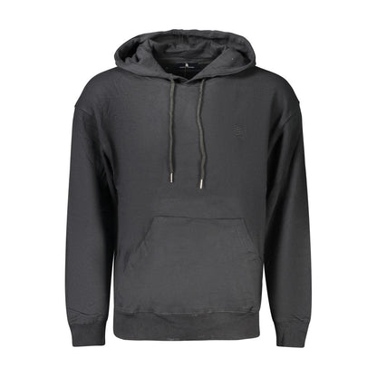 Hooded Sweatshirt Hoodie by Marina Yachting for men in cotton black features a slouchy chic silhouette, detailed with a slouchy chic and a signature hooded neckline for an elevated aesthetic.