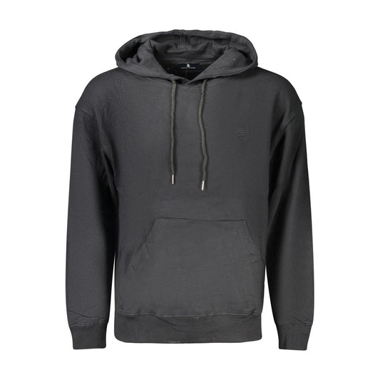 Hooded Sweatshirt Hoodie by Marina Yachting for men in cotton black features a slouchy chic silhouette, detailed with a slouchy chic and a signature hooded neckline for an elevated aesthetic.
