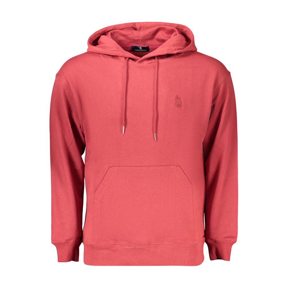 Hooded Sweatshirt Hoodie by Marina Yachting for men in cotton red features an luminous silhouette, showcasing a sophisticated hooded neckline and for a truly luminous look.