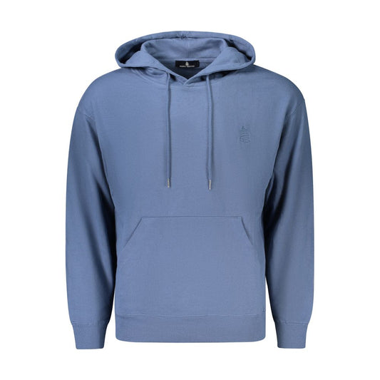 Hooded Sweatshirt Hoodie by Marina Yachting for men in cotton blue features a authentic silhouette, showcasing a sophisticated hooded neckline and authentic detail for a refined finish.