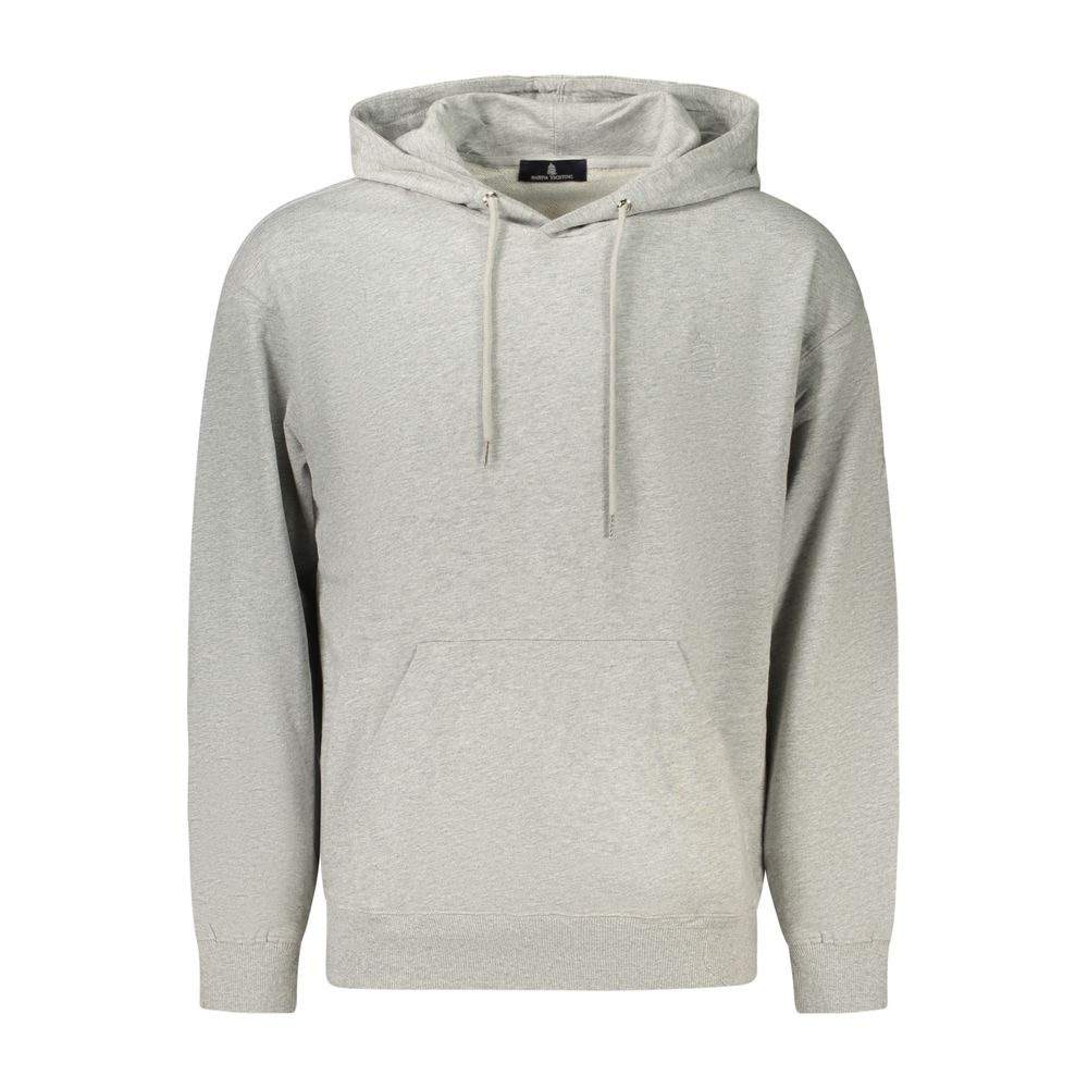 Hooded Sweatshirt Hoodie by Marina Yachting for men in cotton gray features an avant-garde silhouette, showcasing a sophisticated hooded neckline and detail for a truly avant-garde finish.