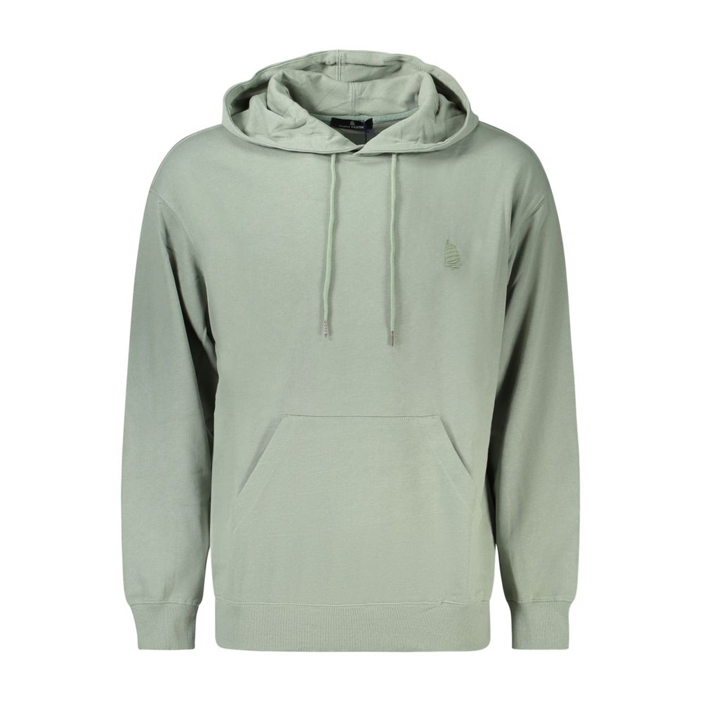 Hooded Sweatshirt Hoodie by Marina Yachting for men in cotton green showcases a city-ready silhouette, artfully detailed with a signature hooded neckline and for a city-ready finish.