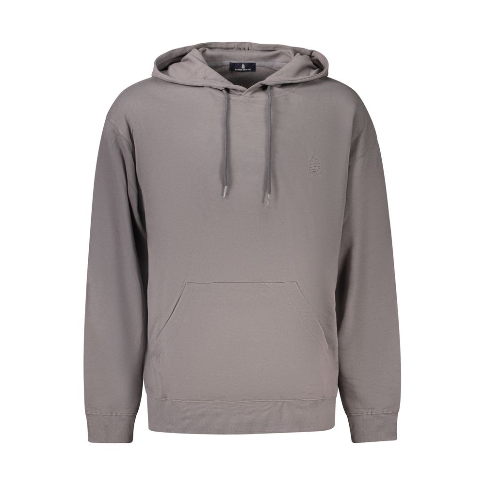 Hooded Sweatshirt Hoodie by Marina Yachting for men in cotton gray features an luminous silhouette, showcasing a sophisticated hooded neckline and for a truly luminous look.