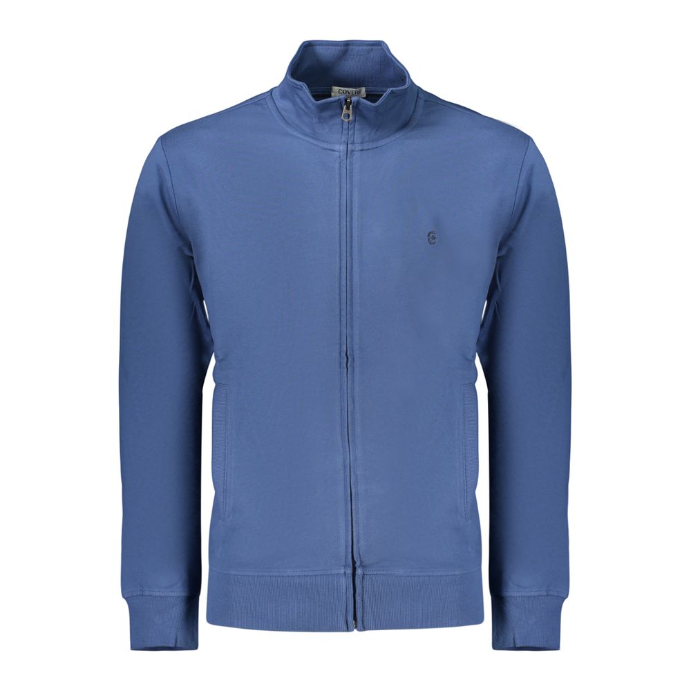 Sweatshirt by Coveri Moving for men in cotton blue features an provocated silhouette, detailed with a provocated and a refined for a sophisticated aesthetic.
