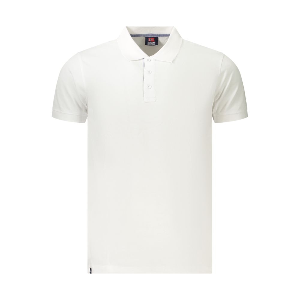 Polo Shirt by Norway 1963 for men in cotton white presents a crisp silhouette, artfully detailed with a crisp and crisp .