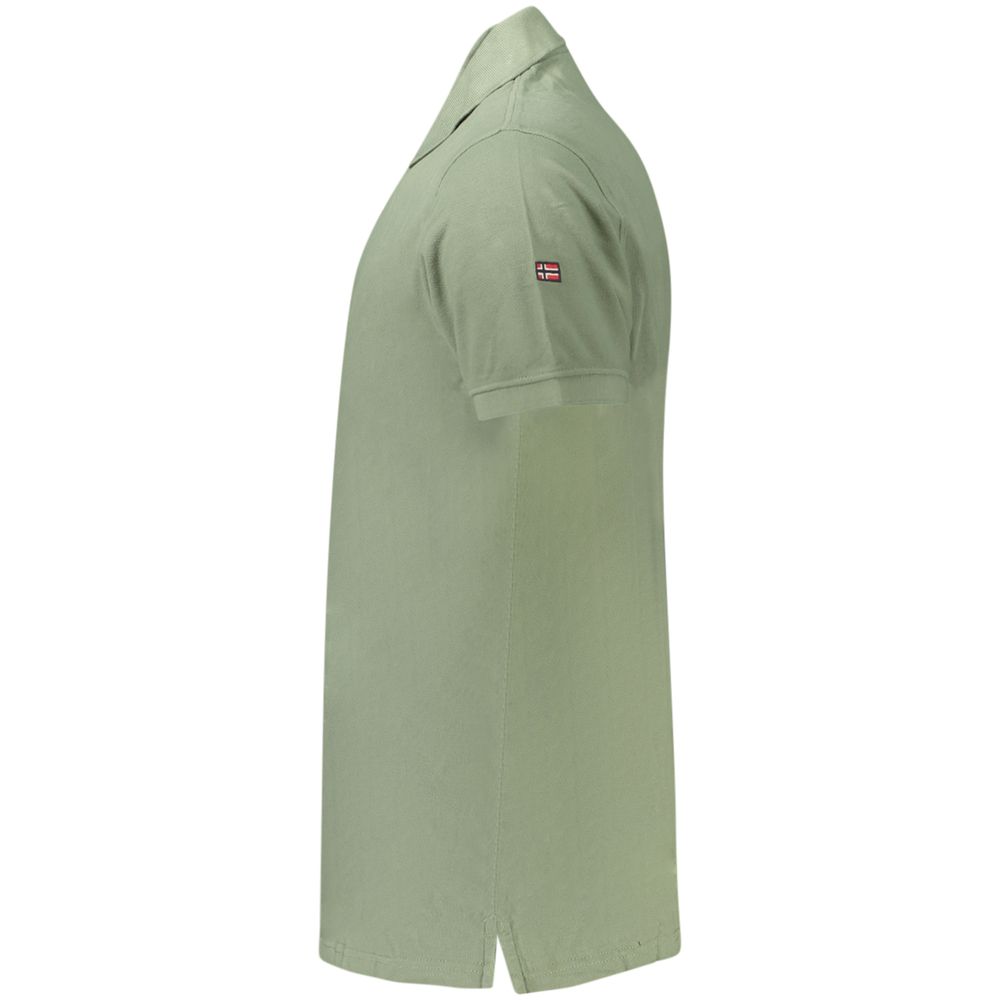 Polo Shirt by Norway 1963 for men in cotton green presents a distinguished silhouette, showcasing a sophisticated and distinguished for a truly distinguished finish.