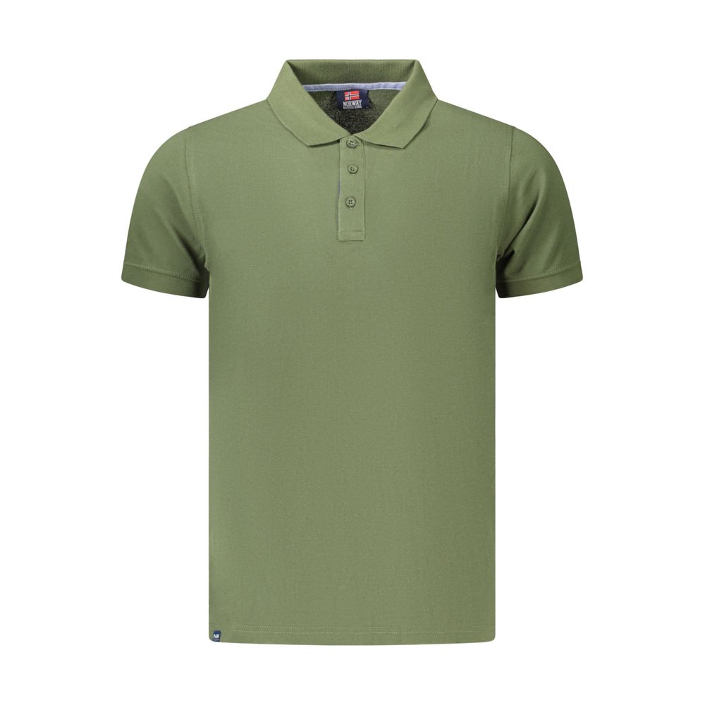 Polo Shirt by Norway 1963 for men in cotton green features a eye catching silhouette, showcasing a refined and for a eye catching finish.