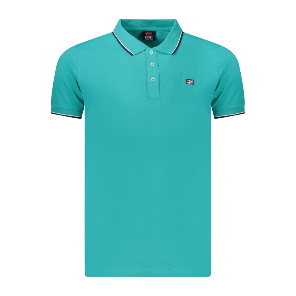 Polo Shirt by Norway 1963 for men in cotton blue features a eye catching silhouette, showcasing a refined and for a eye catching finish.