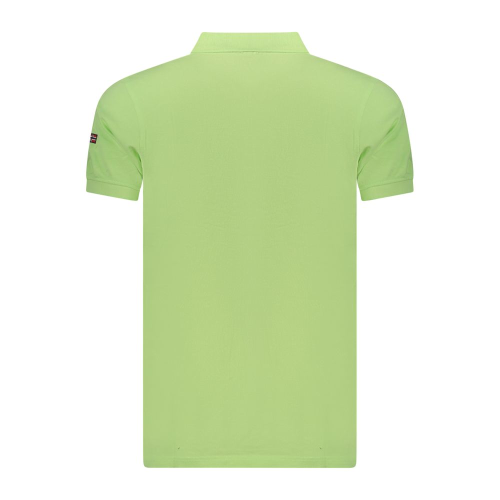 Polo Shirt by Norway 1963 for men in cotton green showcases a sharp silhouette, detailed with a refined and sharp for a sophisticated finish.