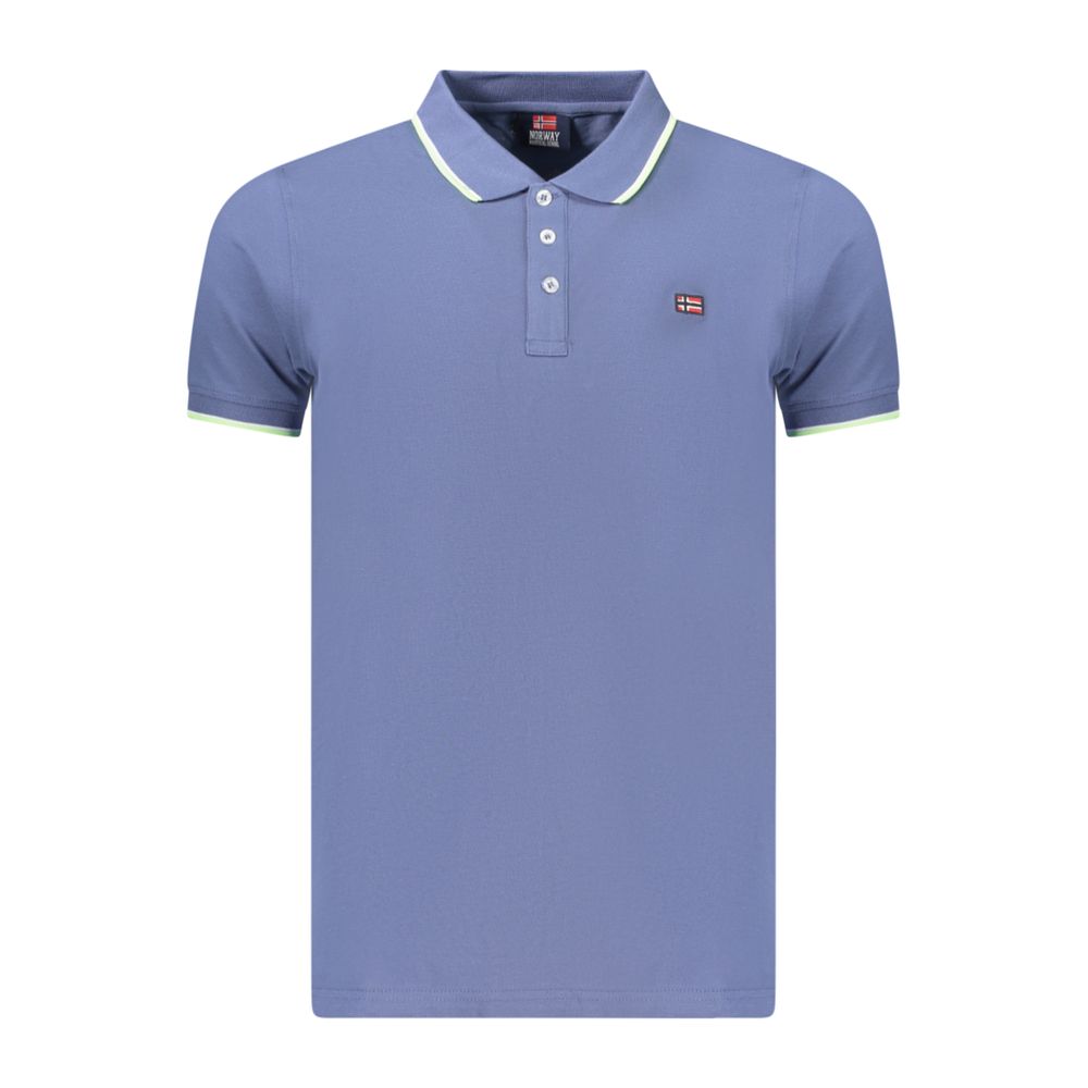 Polo Shirt by Norway 1963 for men in cotton blue showcases a enviable silhouette, featuring a refined and for a enviable finish.