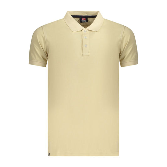 Polo Shirt by Norway 1963 for men in cotton beige showcases a sharp silhouette, detailed with a refined and sharp for a sophisticated finish.
