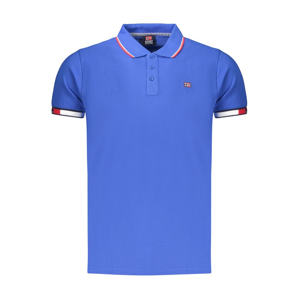 Polo Shirt by Norway 1963 for men in cotton blue features a eye catching silhouette, showcasing a refined and for a eye catching finish.