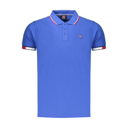 Polo Shirt by Norway 1963 for men in cotton blue features a eye catching silhouette, showcasing a refined and for a eye catching finish.