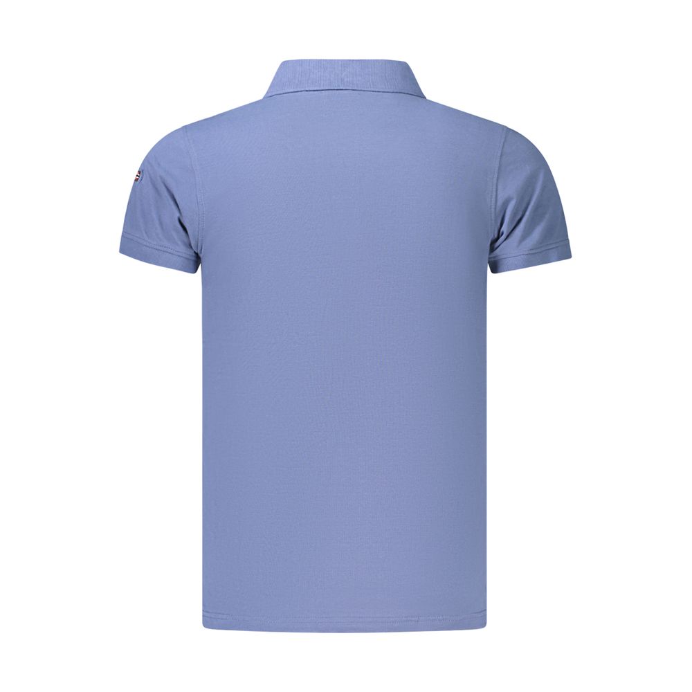 Polo Shirt by Norway 1963 for men in cotton blue features a eye catching silhouette, showcasing a refined and for a eye catching finish.
