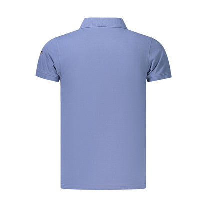 Polo Shirt by Norway 1963 for men in cotton blue features a eye catching silhouette, showcasing a refined and for a eye catching finish.