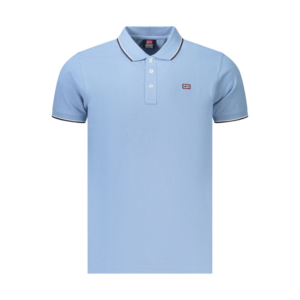 Polo Shirt by Norway 1963 for men in cotton blue features a eye catching silhouette, showcasing a refined and for a eye catching finish.