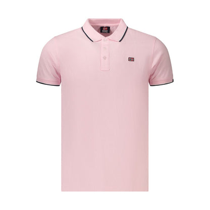 Norway 1963 Men's Cotton Polo Shirt - Pink