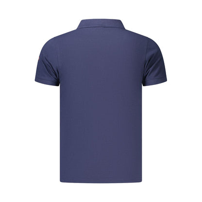 Polo Shirt by Norway 1963 for men in cotton blue showcases a sharp silhouette, detailed with a refined and sharp for a sophisticated finish.