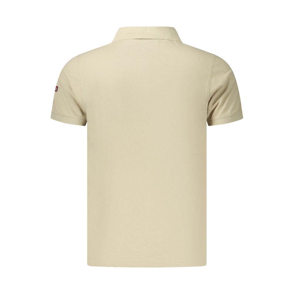 Polo Shirt by Norway 1963 for men in cotton beige presents a distinguished silhouette, showcasing a sophisticated and distinguished for a truly distinguished finish.