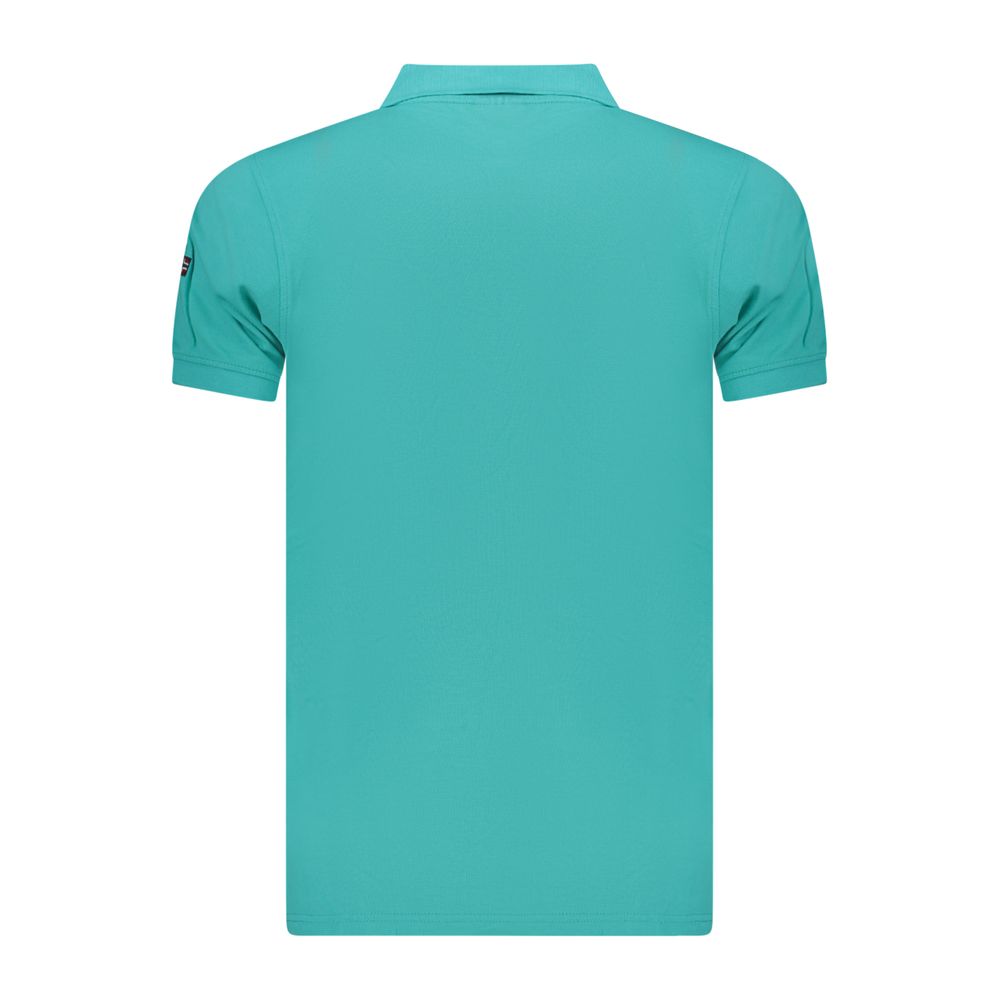 Polo Shirt by Norway 1963 for men in cotton blue showcases a sharp silhouette, detailed with a refined and sharp for a sophisticated finish.