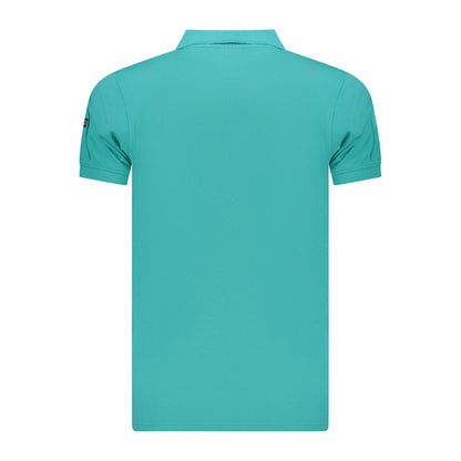 Polo Shirt by Norway 1963 for men in cotton blue showcases a sharp silhouette, detailed with a refined and sharp for a sophisticated finish.