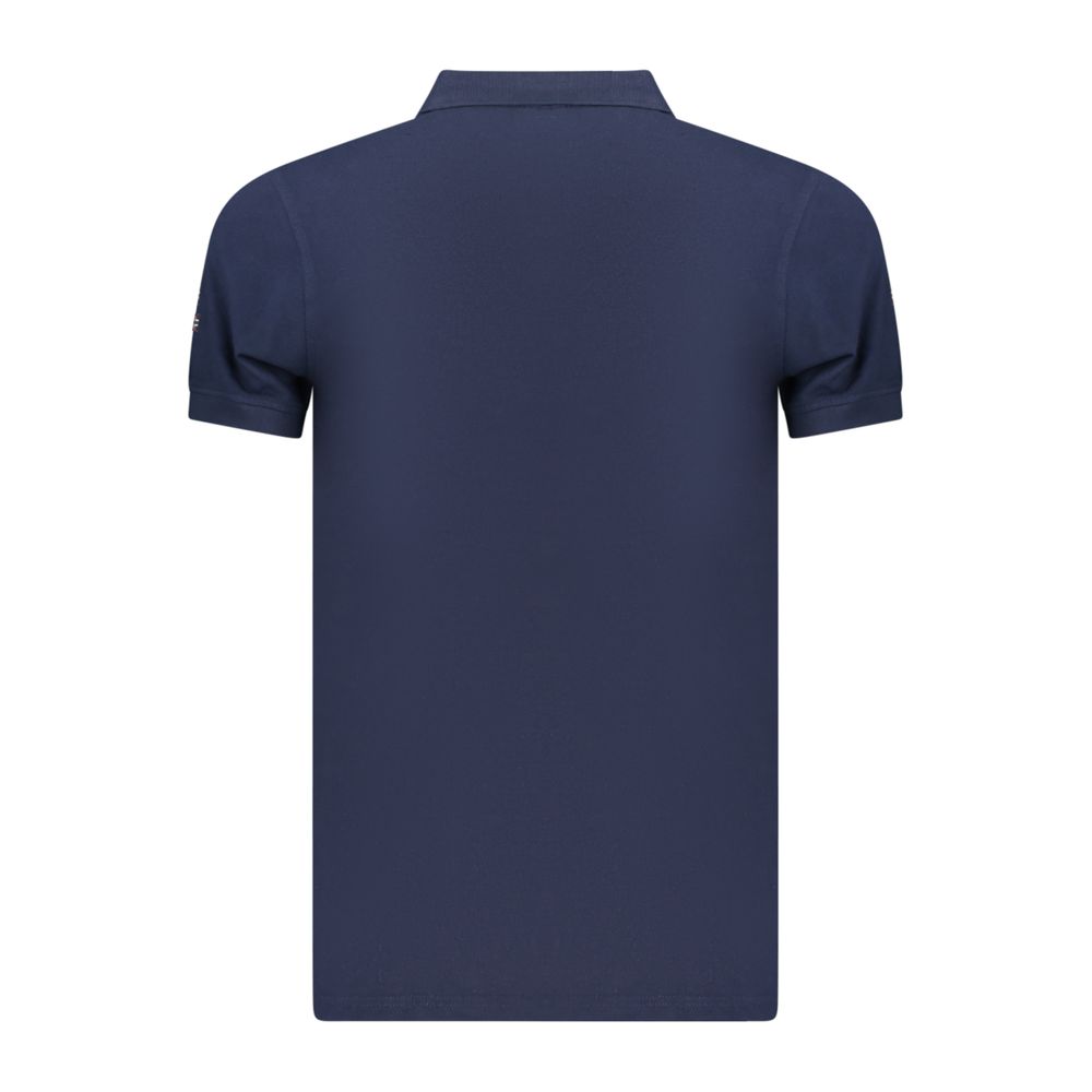 Polo Shirt by Norway 1963 for men in cotton blue presents a sleek silhouette, featuring a refined and for a sleek finish.