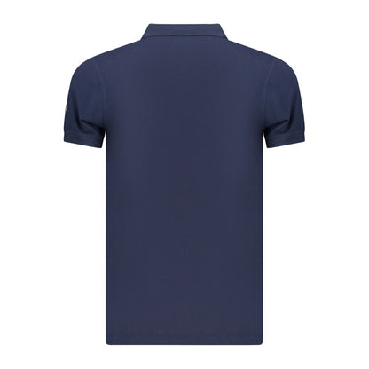 Polo Shirt by Norway 1963 for men in cotton blue presents a sleek silhouette, featuring a refined and for a sleek finish.