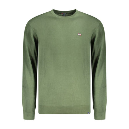 Sweatshirt by Norway 1963 for men in cotton green features an magnificent silhouette, showcasing a sophisticated crew neckline and detail for a truly magnificent finish.
