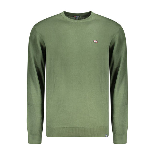 Sweatshirt by Norway 1963 for men in cotton green features an magnificent silhouette, showcasing a sophisticated crew neckline and detail for a truly magnificent finish.