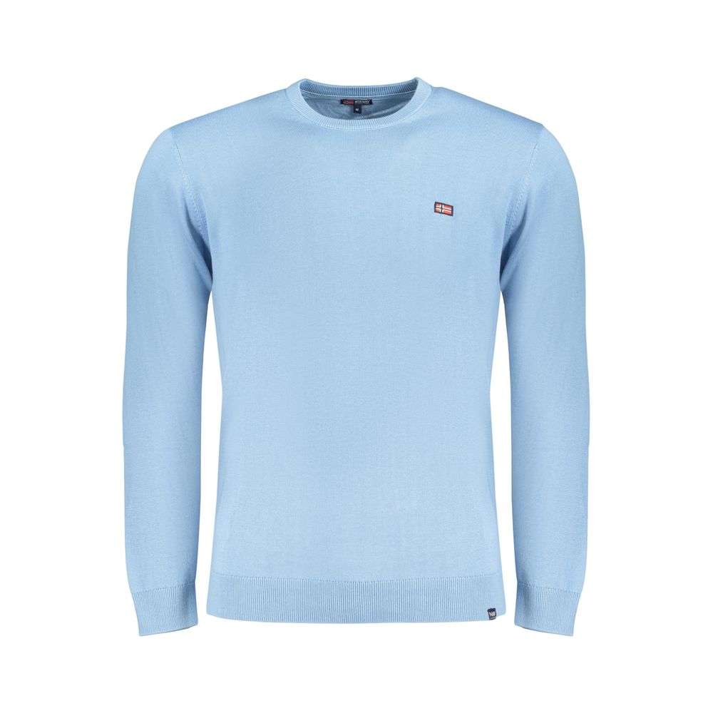 Norway 1963 Men's Crew Neck Cotton Sweatshirt - Blue