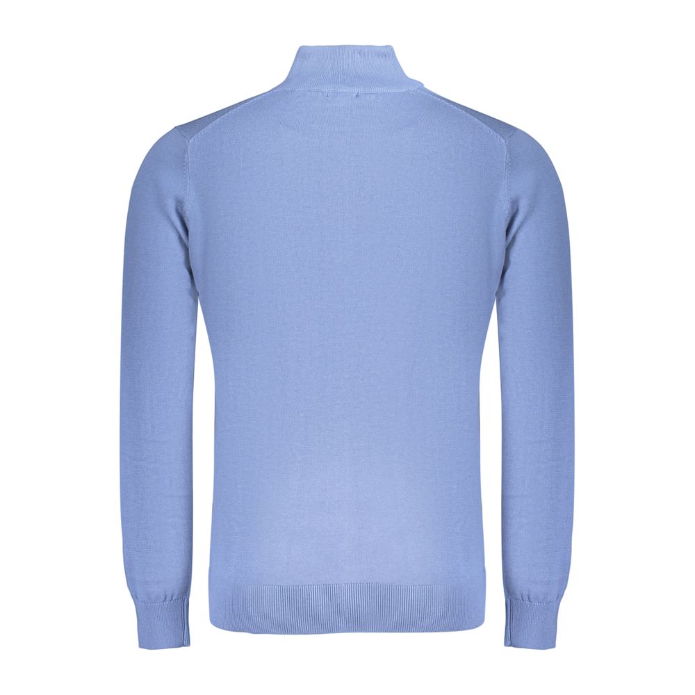 Cardigan by Norway 1963 for men in cotton blue features an impeccable silhouette, showcasing a sophisticated and detail for a truly impeccable finish.