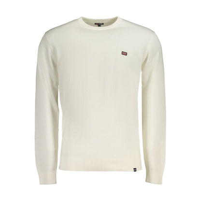 Sweatshirt by Norway 1963 for men in cotton white showcases a slouchy chic silhouette, artfully detailed with a slouchy chic crew neckline and for a slouchy chic finish.