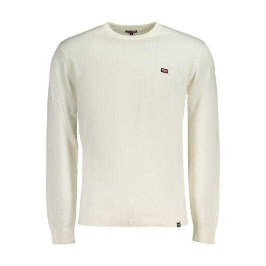 Sweatshirt by Norway 1963 for men in cotton white showcases a slouchy chic silhouette, artfully detailed with a slouchy chic crew neckline and for a slouchy chic finish.