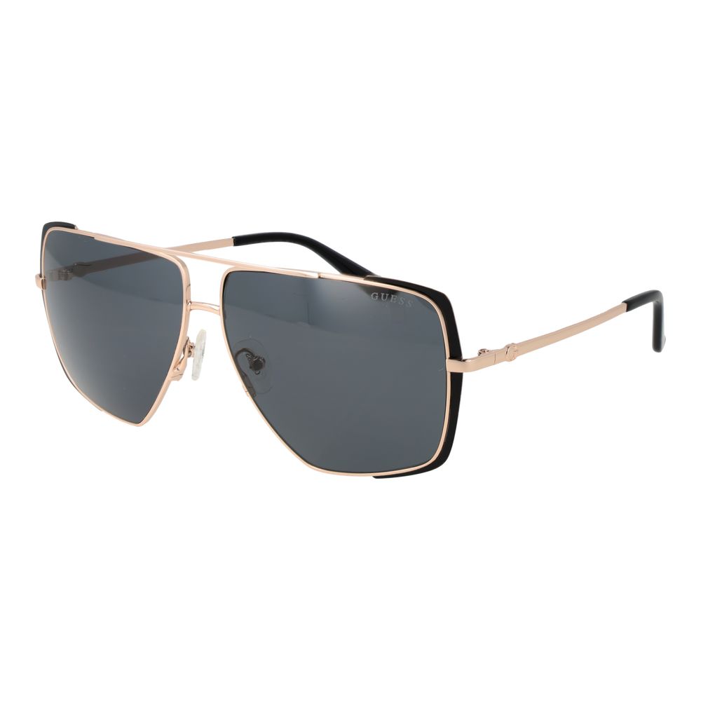 Guess Square Non-Polarized Dark-Tint Metal Sunglasses - Gold