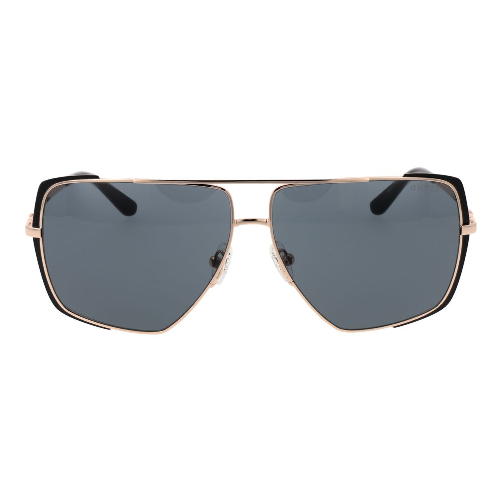 Guess Square Non-Polarized Dark-Tint Metal Sunglasses - Gold